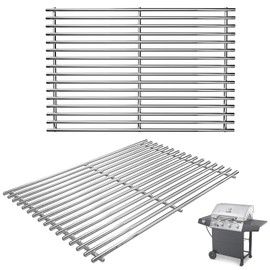 PETKAO Grill Grates for Charmglow Replacement Parts 810-7450-S, Brinkmann 810-2310-0,Nexgrill 720-0057-3b Grill Parts,Stainless Steel Grill Grids for Broil-Mate, Perfect Glo &Turbo 3-Burner Grill,2PCS