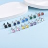 Silver Stud Earrings for Women Girls, Sterling Silver Cubic Zirconia
