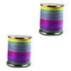 Kisangel 2pcs 500m Fishing Line Pe Material Braided Line Super