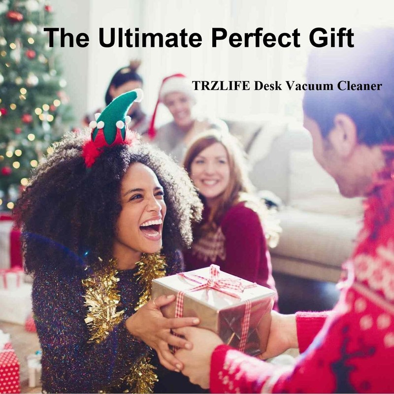 TRZLIFE Desk Vacuum Cleaner, Rechargeable and Durable Mini Desktop Vacuum