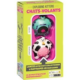 Asmodee - Cats - Flys: Pack of 2 Cats No. 4 - Board Games, A Card Game of Creators of Exploding Kittens, Game for Family and Children from 8 Years, 2 Players and +, French
