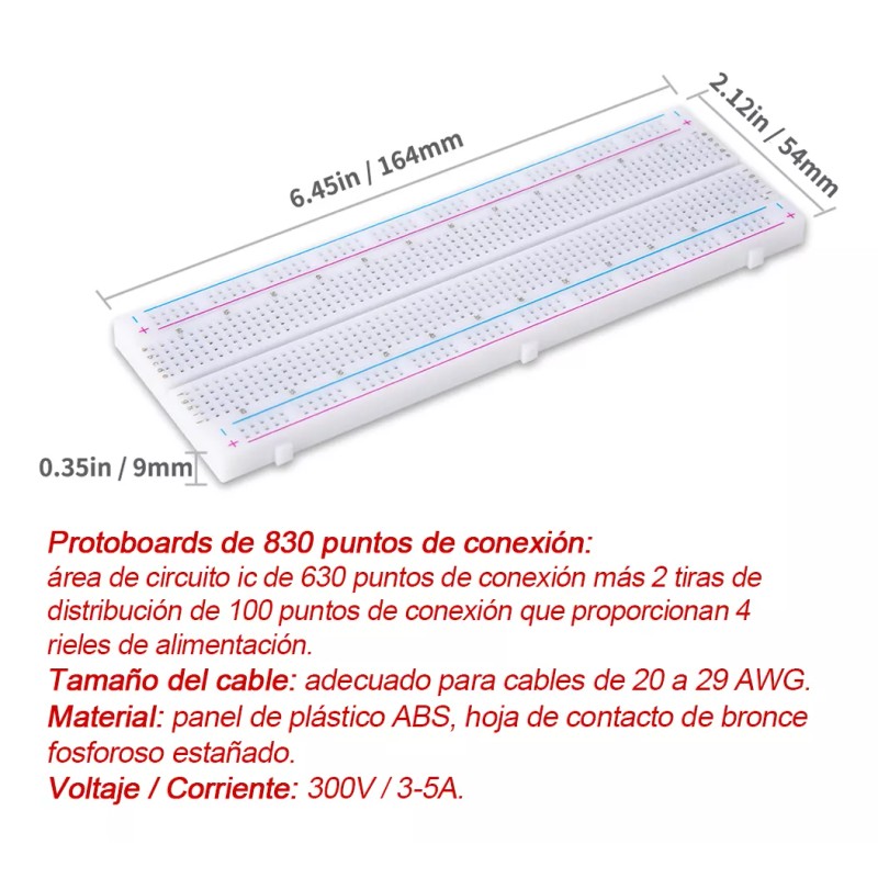 REXQualis Kit Componentes Electronicos Para Arduino, Raspberry Pi Con Módulo