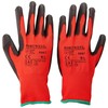 Portwest Red - PU Glove, Size: L, Colour: Red/Black, A641R8RL