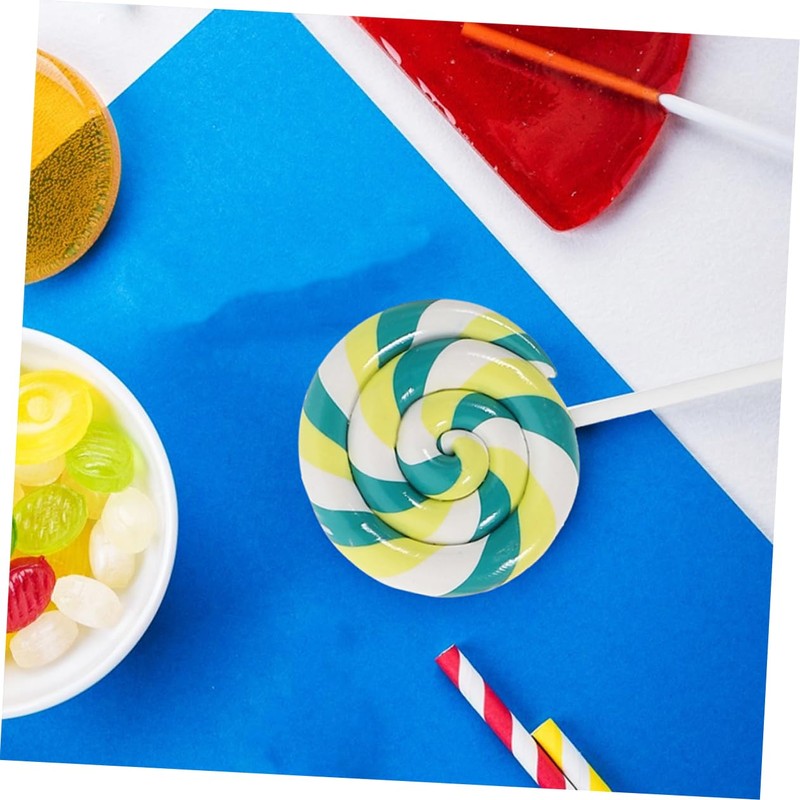 Alasum 4pcs Simulation Lollipop Toys Candy Clay Candy Decoration Party