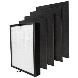45i Replacement Filter Compatible with Flex Bh400 and Alen 45i Air Purifier, Compared # B4-Fresh & FL40-Silver-Carbon,1 x True H13 + 4 x Activated Carbon Filter