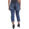 Rock Revival - Womens Stephani P Cuffed Capri Jeans, Color