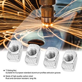 Tuerca de Ranura T de 100 Piezas T, Tuerca de T European T Nut 30t Tujo de TrisióN Trescado T Para Perfiles De Aluminio (M6)