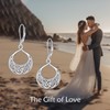 Sterling Silver Irish Celtic Drop Earrings Jewellery Gifts for Women,