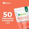 Wellthy Omega 3 Salmón Noruego 100 Cápsulas. Certificado y Garantizado,