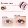 Natural False Eyelashes, Manga Lashes with Clear Band, Spiky Wispy