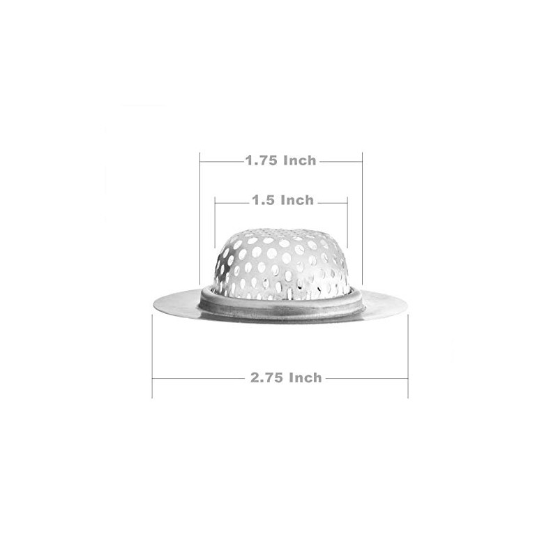 2 Pack - 2.75" Top / 1.5" Basket, Stainless Steel
