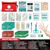 Mini First Aid Kit with 110 Essential Supplies for Home