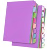 habgp 16Pcs/2 Set Binder Dividers with Tabs, 8 Color Tab