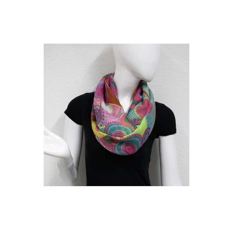 Gloop Women's Scarf Loop Scarf Fine Knit Loop with Ethnic
