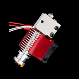 BZ 3D V6 Volcano Plated Copper Hotend 12 V Kit, Volcano Copper Heater Block, Nozzle 0.4 mm, Titanium Heatbreak, for 3D Printer Hotend. (12 V Plated Copper Kit)