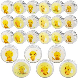 24 Pcs Bee Designs Light up Yo Yo Ball Bulk Responsive Ball Auto Return Bearing Balls Yoyo for Beginner Birthday Classroom Bag Fillers Prizes Gifts, 6 Styles