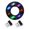 Dolores 2pcs Luz Interior Led Coche Ambiente Decorativas Auto Usb