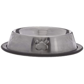 Paws 'n' Claws Stainless Steel Non Slip/Skid Small Pet Dog Cat Bowl Feeder Dish