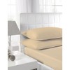 Textiles Direct Easy Care Polycotton Latte Single Fitted Sheet