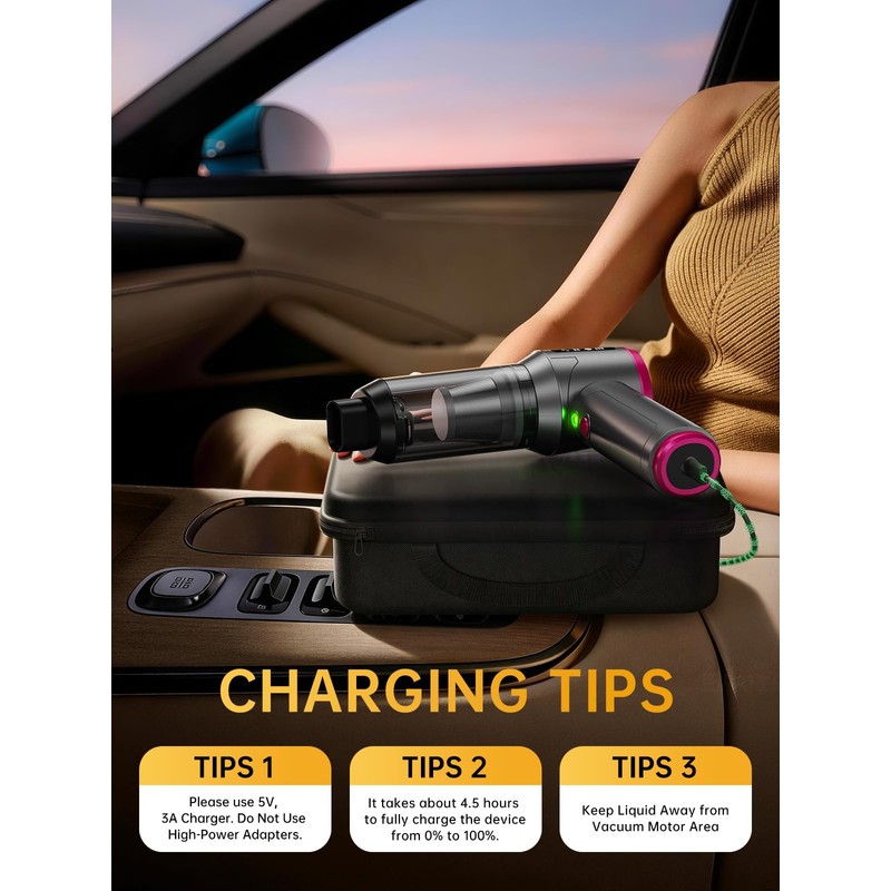 Cordless Car Vacuum Cleaner & Blower Portable Handheld Mini Vac