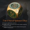 DND Spinner Dice, 2025 Unique Metal 7 in 1 D&D