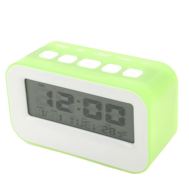 LCD Kids Alarm Clock Backlight Musical Alarms Countdown Timer Function