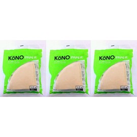 [Set of 3] Show You Kono ko-no Unbleached Try Express Dripper Filter Paper (1 – 2 Players) With 100 Sheets, MD – 25 Brown