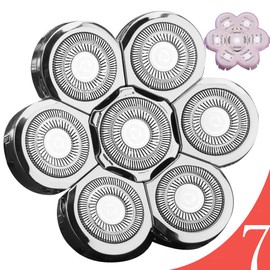 FOXSONIC Universal 7 Blades Head Shaver Replacement Heads Compatible with Wyklaus SHPAVVER shaver Many Main Brands Electric Shaver Razor Bald Men Head Shaver Blades