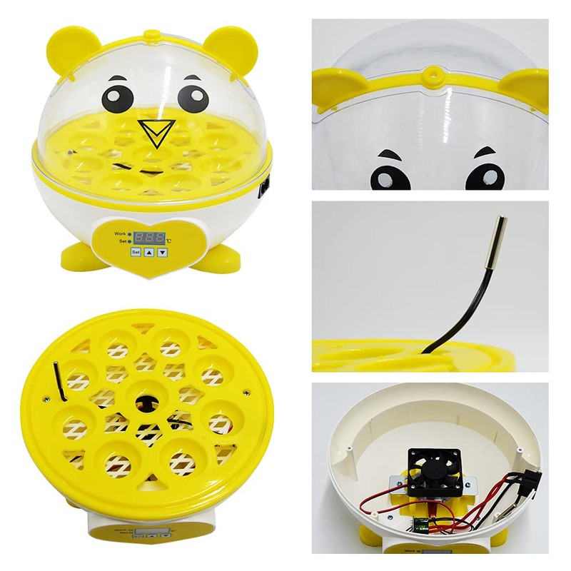 PAIDUOJI Home Use Incubator Automatic Temperature Control Digital Mini Egg