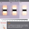 Dimmable Wall Sconce Modern, LIGHTESS Indoor Wall Lamp Black 12W