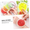 Minkissy 5pcs Mini Fruit Bags Portable Summer Ice Pads for