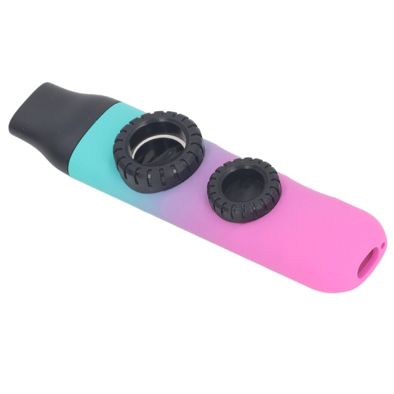 Kazoo Instrument Double Flute Hole Adjustable Tone with Diaphragm Replacement
