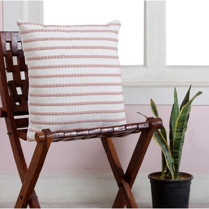 Parklane Woven Pillow, 18"x18", White