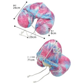 Suitcase Company Neck Pillow, Hooded Travel Pillow, Travel Pillow, Airplane, Neck Pillow, Cushion, Beads, Sleeping Face, Hidden, U-Shaped, Peaceful Sleep, Nap GPT, Gradient Color, Type 1