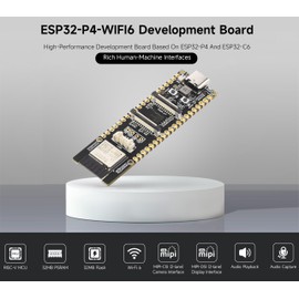 ESP32-P4-WIFI6 High-Performance Development Board, Based On ESP32-P4 and ESP32-C6, Supports Wi-Fi 6 and Bluetooth 5 / BLE, Rich Human-Machine Interfaces, Supports AI Speech Interaction