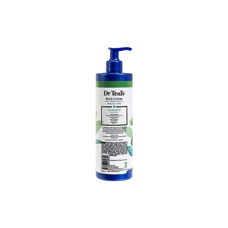 Dr Teal's Body Lotion Moisture Rejuvenating Eucalyptus & Spearmint, 16