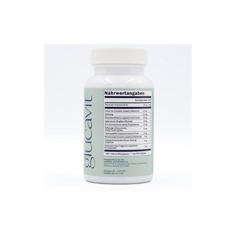 Glucavit Capsules - Dietary Supplement with 11 Essential Nutrients |