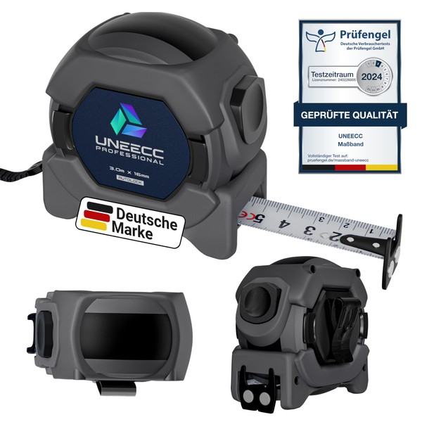 UNEECC Premium Tape Measure 3 m | Auto Lock -