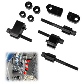 1inch &1.5inch Driver Floorboard Extensions Kit - PSLER Driver Floorboard Extenders Compatible with Touring Road Glide Street Glide Road King Electra Glide 2009-2025 FL Trikes 2009-2013