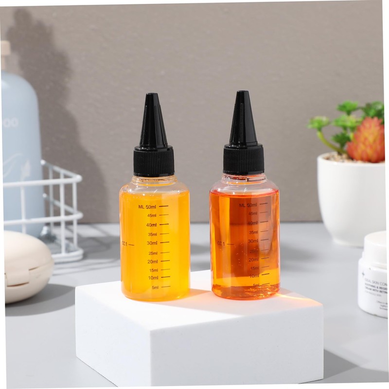CHILDWEET Travel-sized 50ml Squeeze Bottles with Scale Aromatherapy Oil Bottle