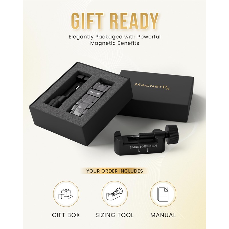 MagnetRX® 3X Strength Magnetic Bracelets for Men – Effective Magnetic