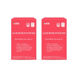 Newt One Collagen Premium 5000 Low Molecular Fish Young Collagen 300 Dalton 5000mg 15 sachets / 뉴트원콜라겐프리미엄5000 저분자피쉬 어린콜라겐 300달톤 5000mg 15포X2bx