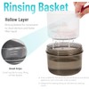 Mckkor Denture Bath Case Box, Leak Proof Denture Cups for
