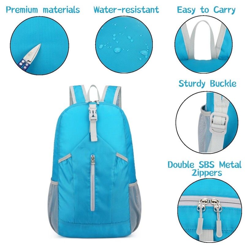 [Getrays] Ultra Lightweight Folding Backpack, 20L Waterproof Small Backpack for