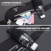 Peicees Fanny Pack with Water Bottle Holder Waist Bag for