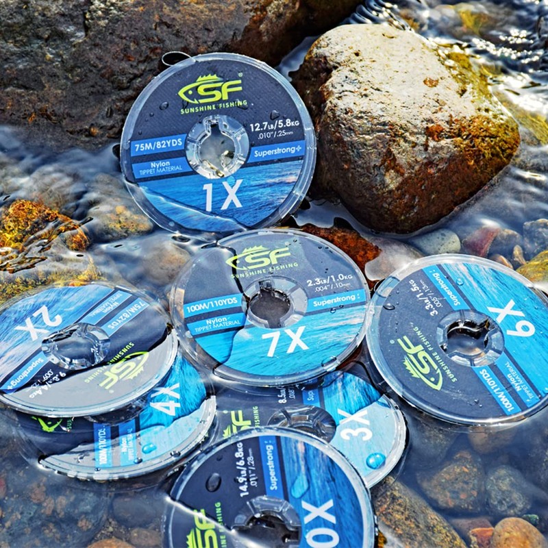 SF Clear Monofilament Nylon Tippet Line Fly Fishing Tippets Leaders