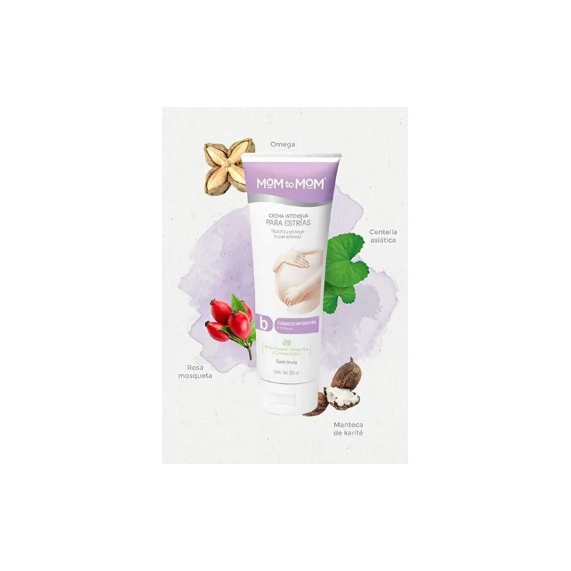 Crema Intensiva Para Estrías Mom To Mom 250 Ml