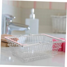 jojofuny Metal Wall Basket Storage Basket Handle Alloy Girl Heart Retail Shopping Baskets