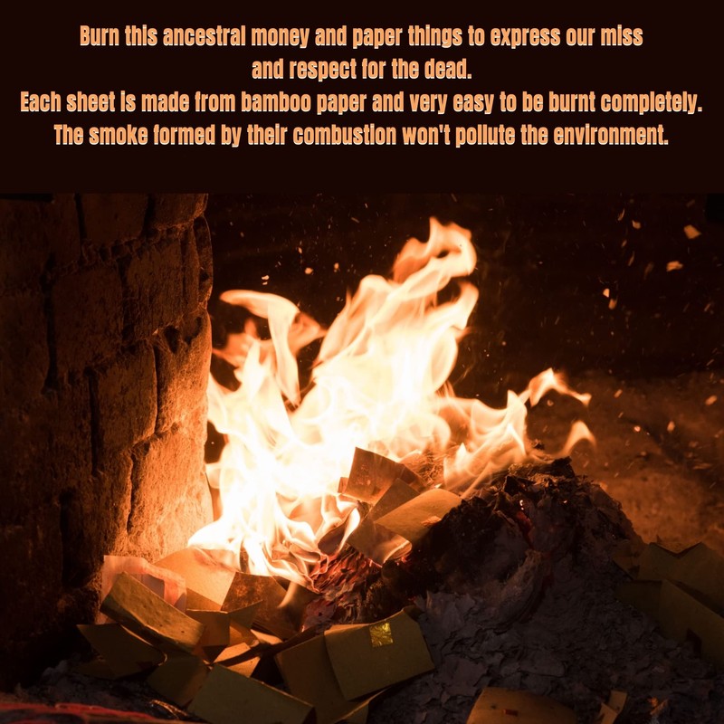 Chinese Joss Paper - Gold Foil Chinese Joss Paper Ancestor