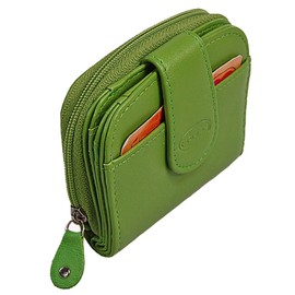 BOCCX GoBago 70031 Women's Purse Leather RFID Blocker Purse (Green)